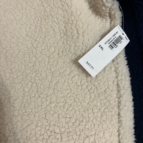 Old Navy - Cozy and Warm Off White and Blue Men's Sweater - Picture 2 of 2